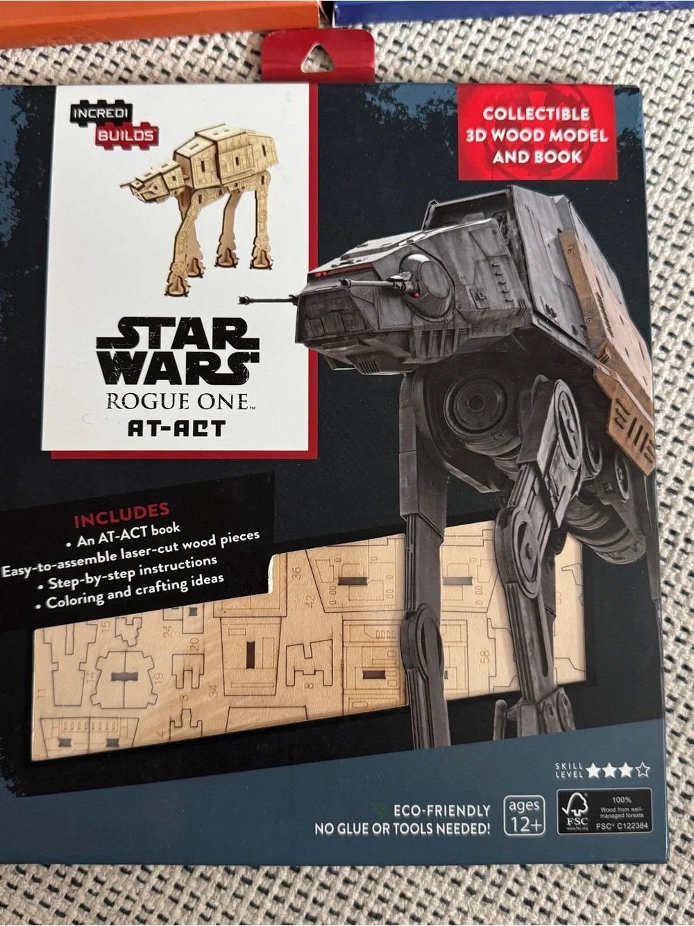 IncrediBuilds Star Wars 3D Wood Model Kits: Millennium Falcon, R2-D2 & AT-ACT